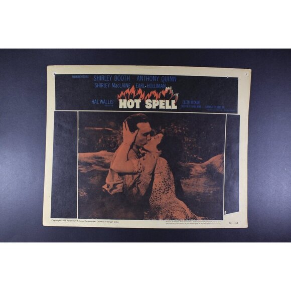 1958 HOT SPELL Lobby card 11x14" Shirley Booth / Anthony Quinn, original vintage - Picture 2 of 10